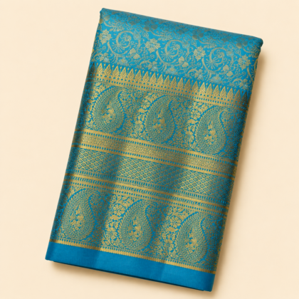 Skyblue Pure Samudrika Handloom Silk Saree